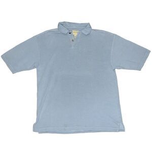 JOSEPH & FEISS Blue Silk Dress Golf Polo Size XL